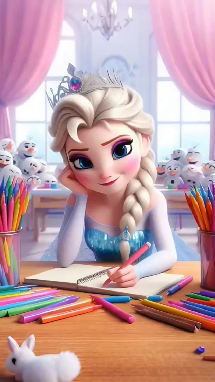 艾莎公主,开学快乐