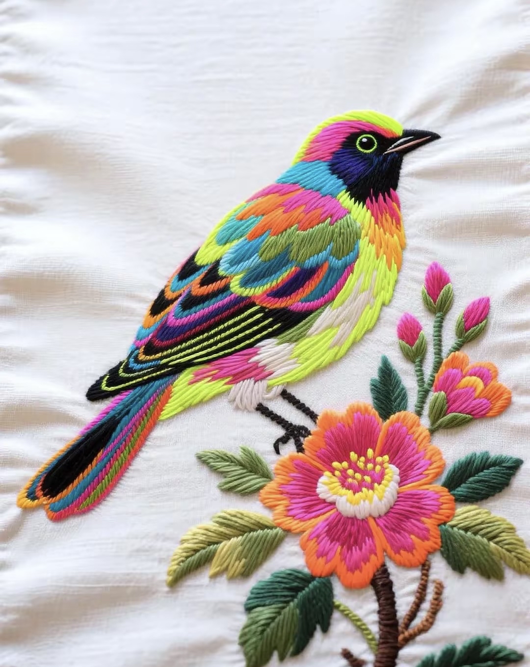 这些刺绣花鸟简直神了!