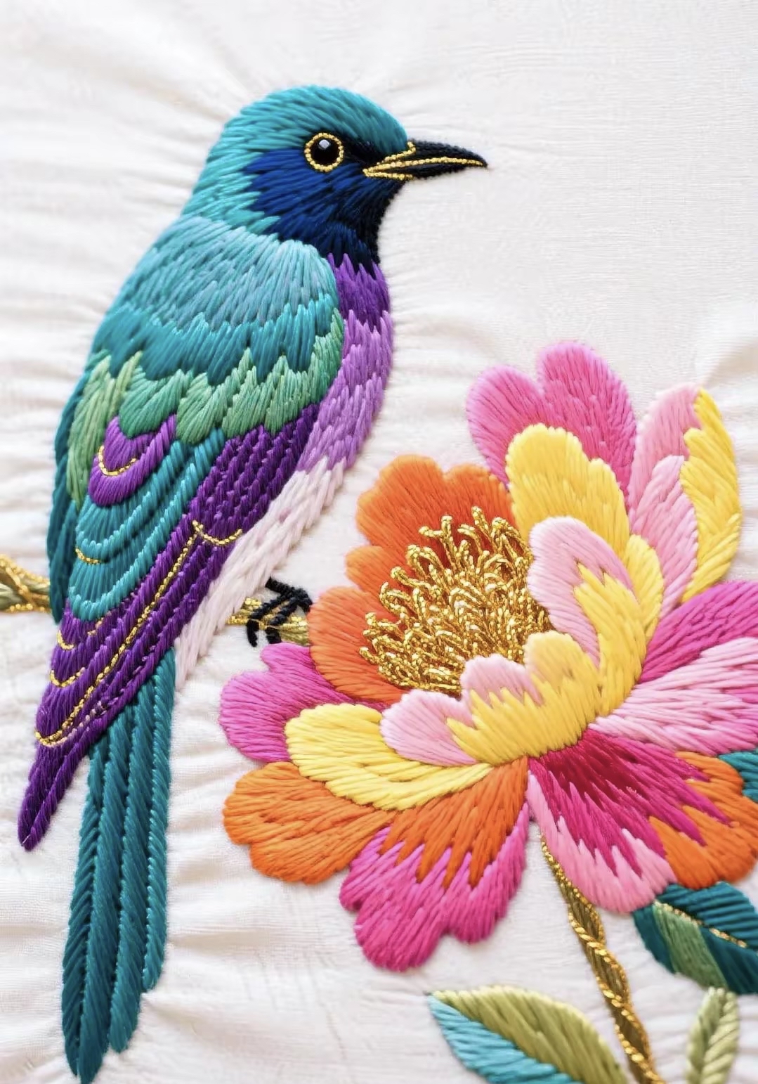 这些刺绣花鸟简直神了!