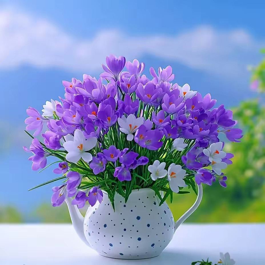 头像里山水相依,远峰含黛,近水泛着粼粼光