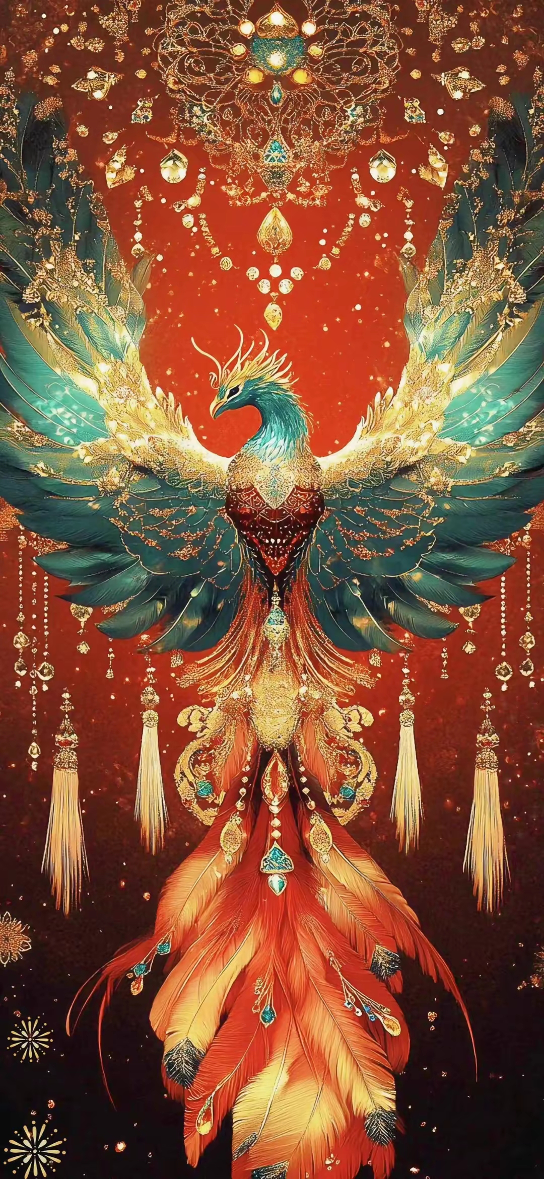 红色壁纸手机高清壁纸最火壁纸手机壁纸壁纸图片最火爆凤凰壁纸能量