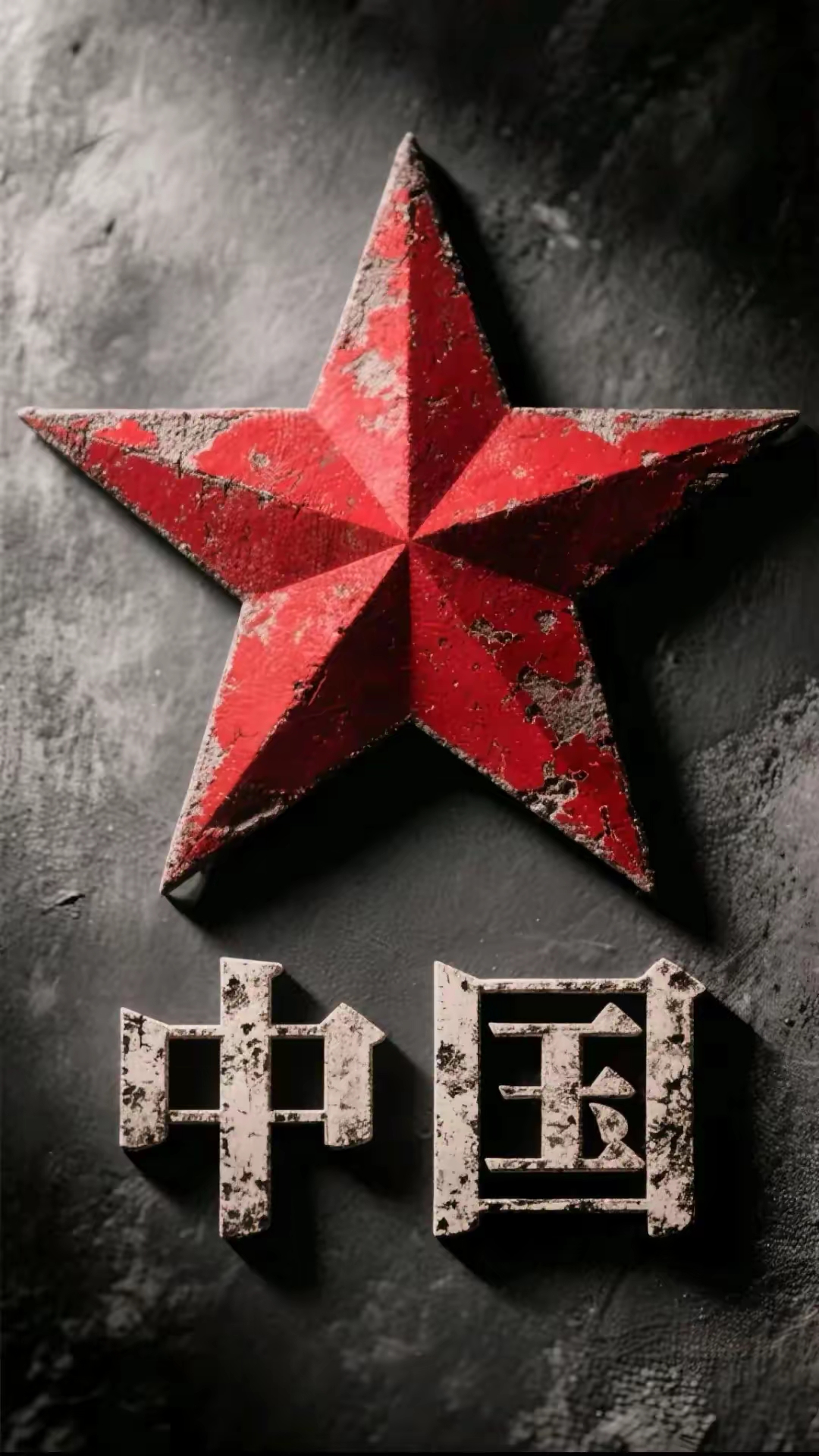 红色中国八一五角星壁纸图片