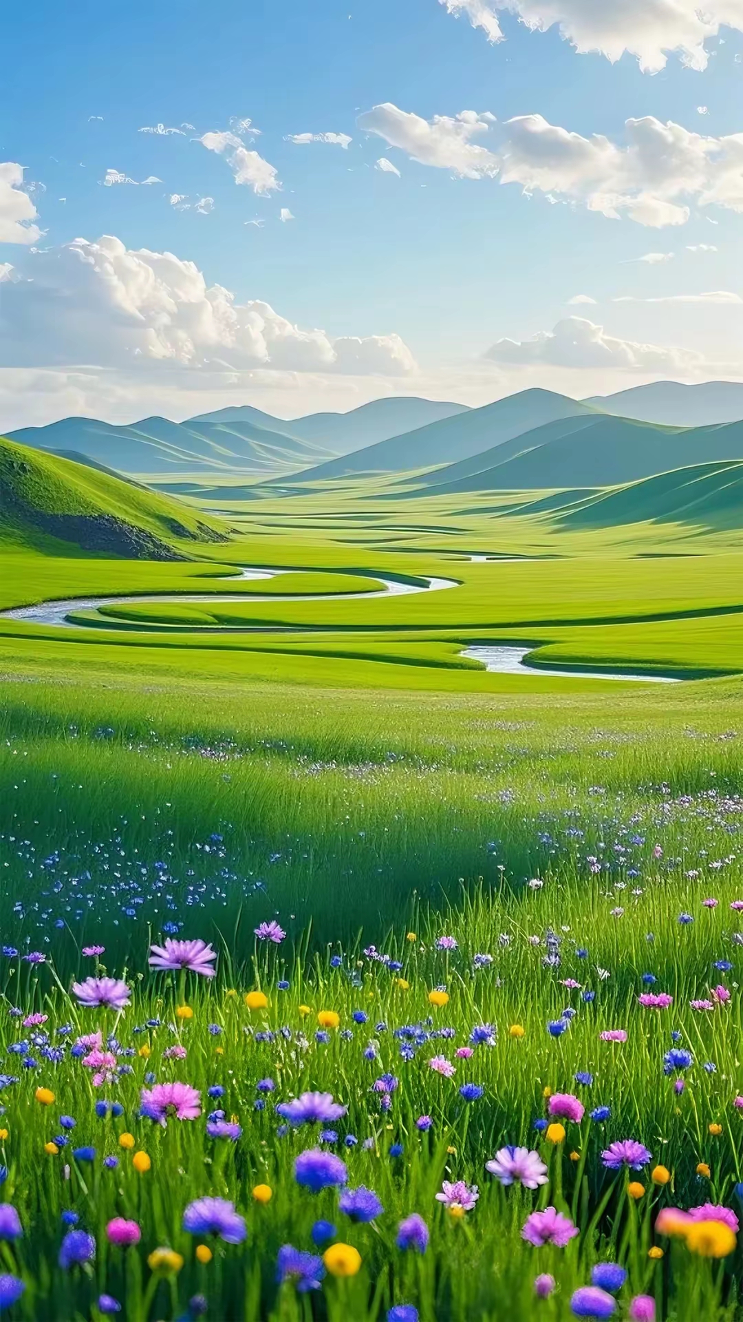 绿色草原风景壁纸#动态连更挑战# #高清4k壁纸