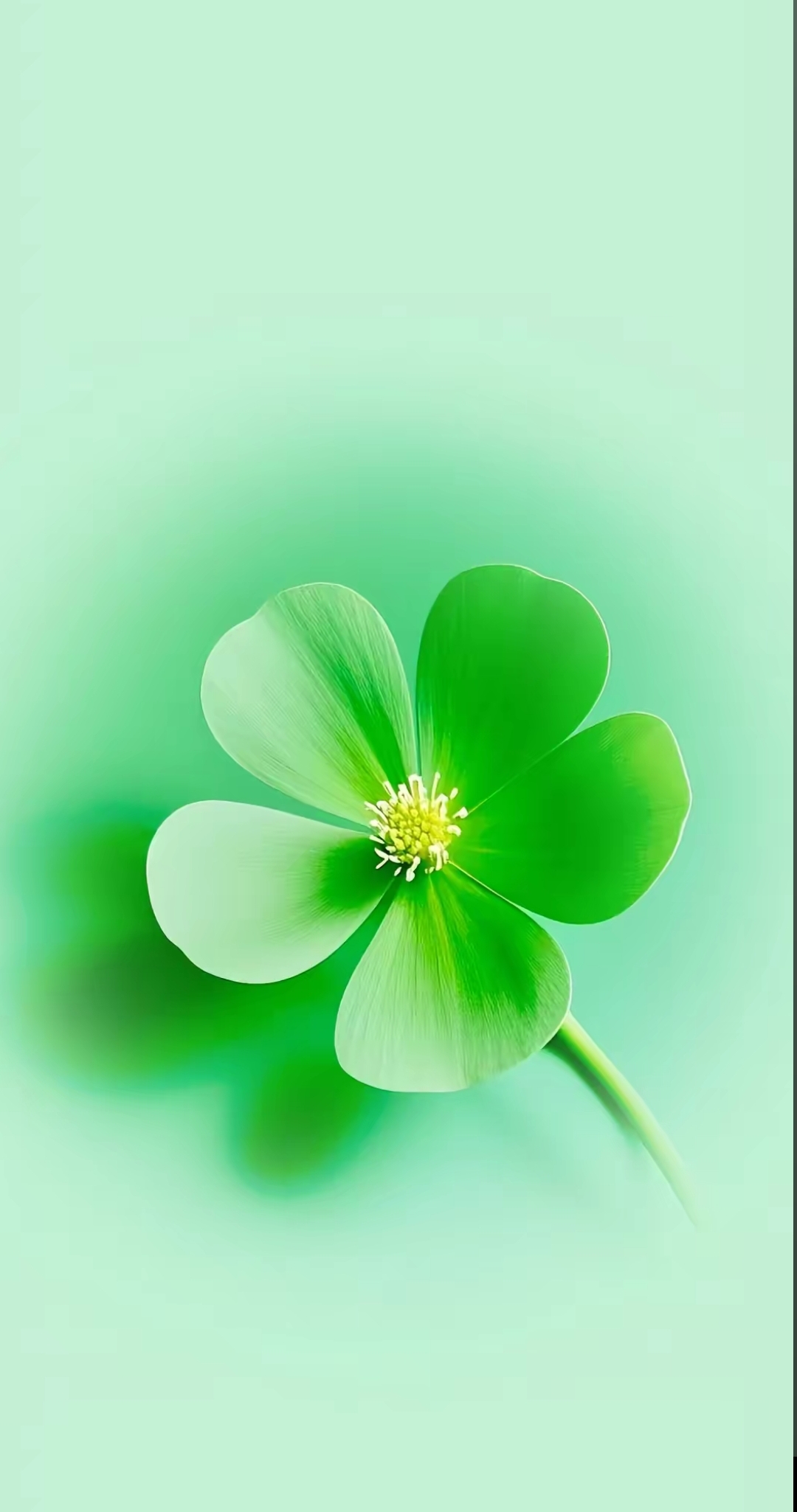 花系绿色意境氛围手机壁纸