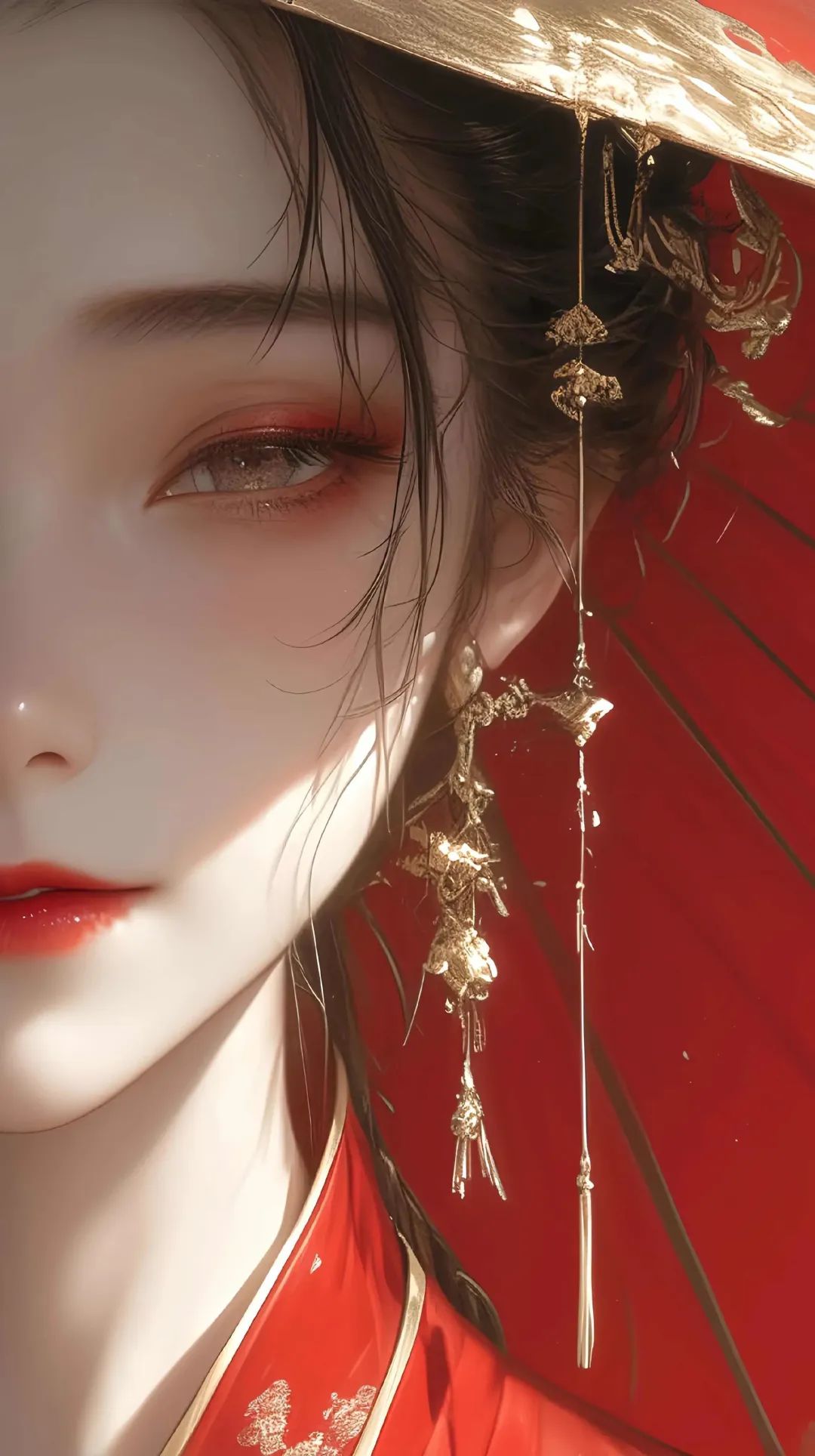 古风系国潮美人半面壁纸