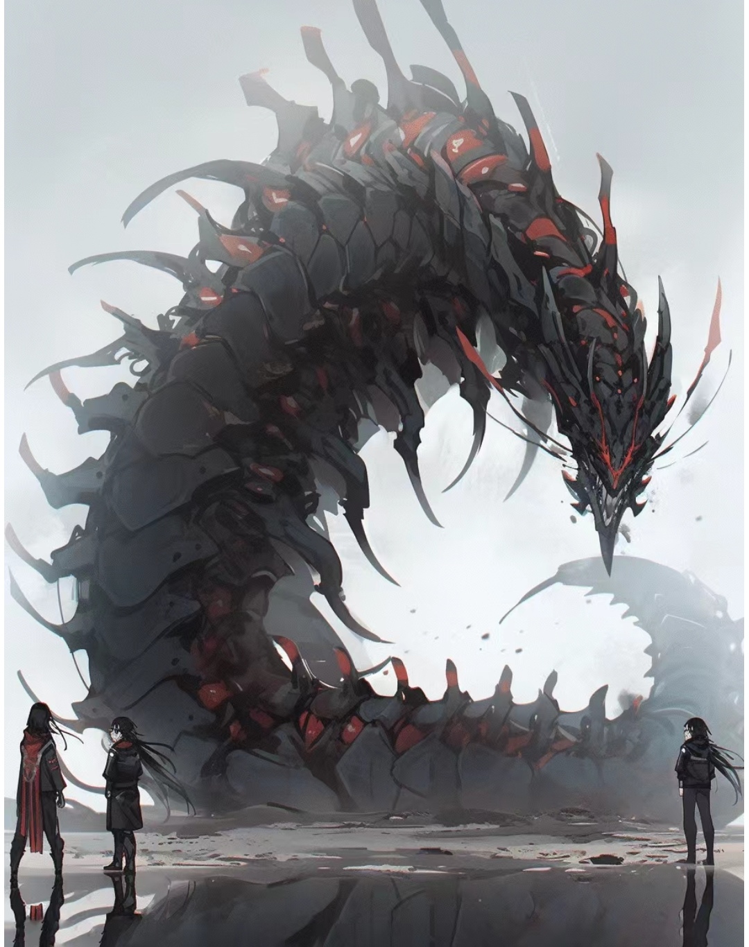 蜈蚣精察觉到有人前来,从巢穴中缓缓爬出,它人形