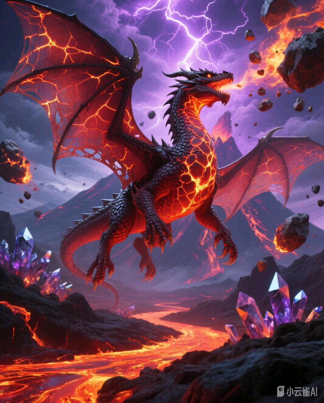 龙的图鉴"烬雷狱炎龙"