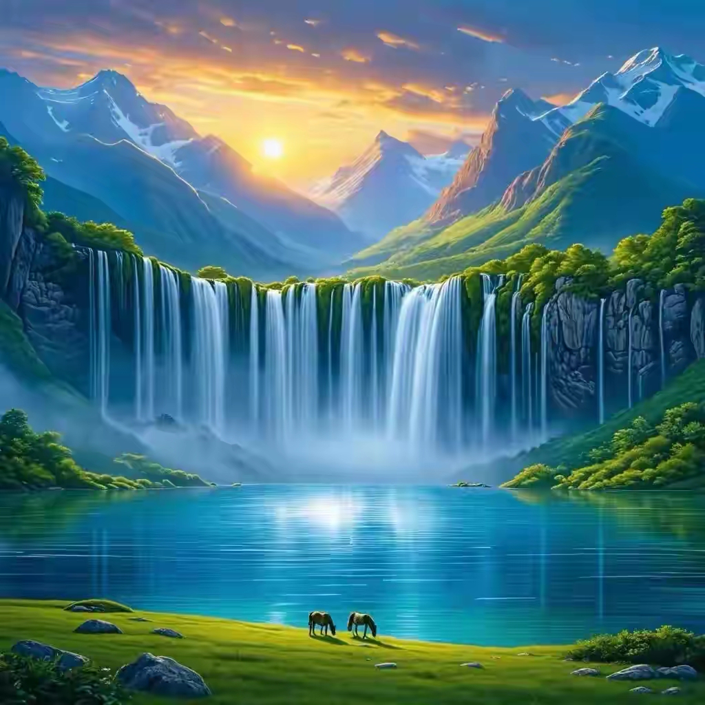 高能量风水头像:山为靠,水为财,贵人相助,顺风顺水,好运连连