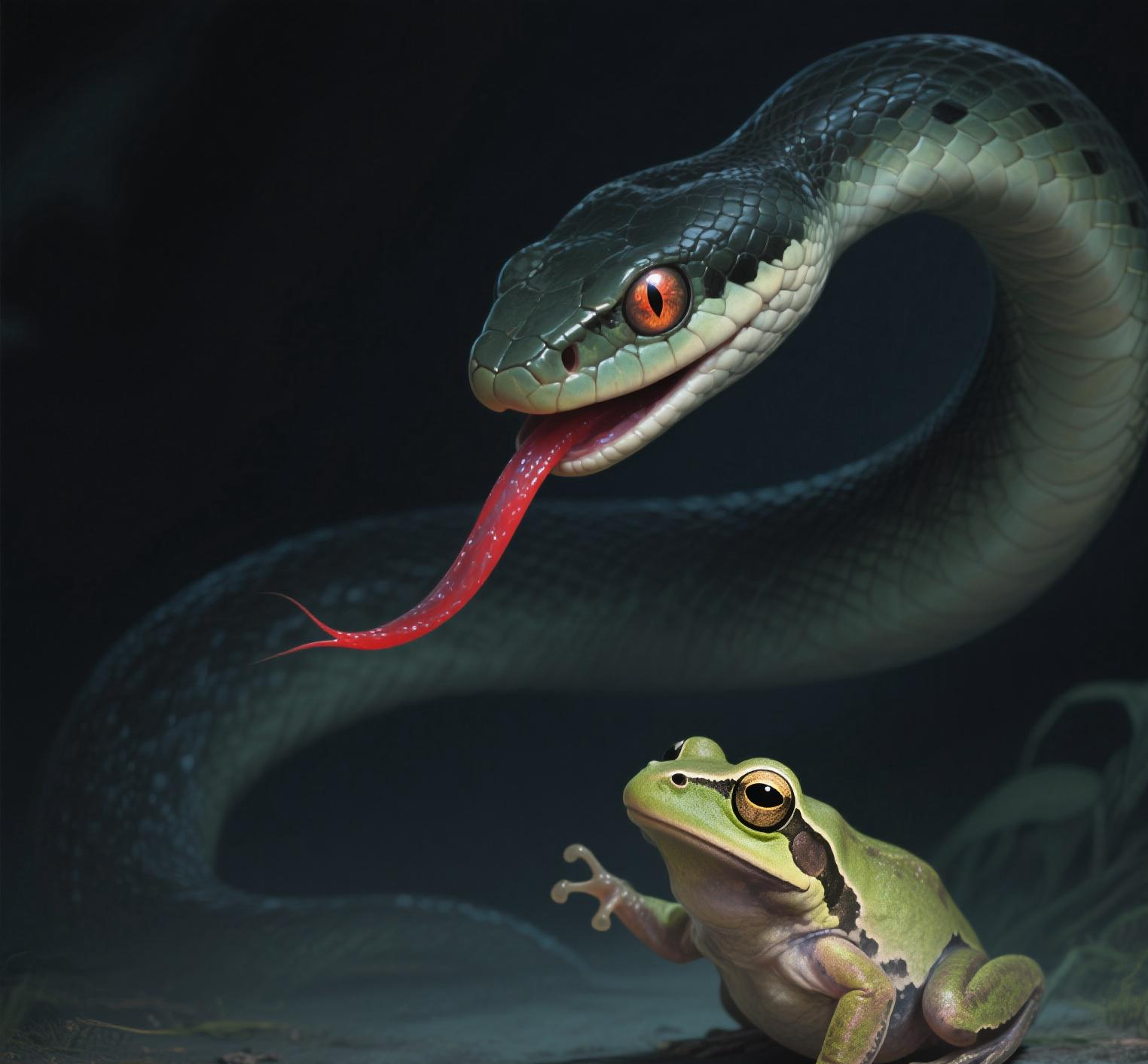 蛇与愚蠢的青蛙
