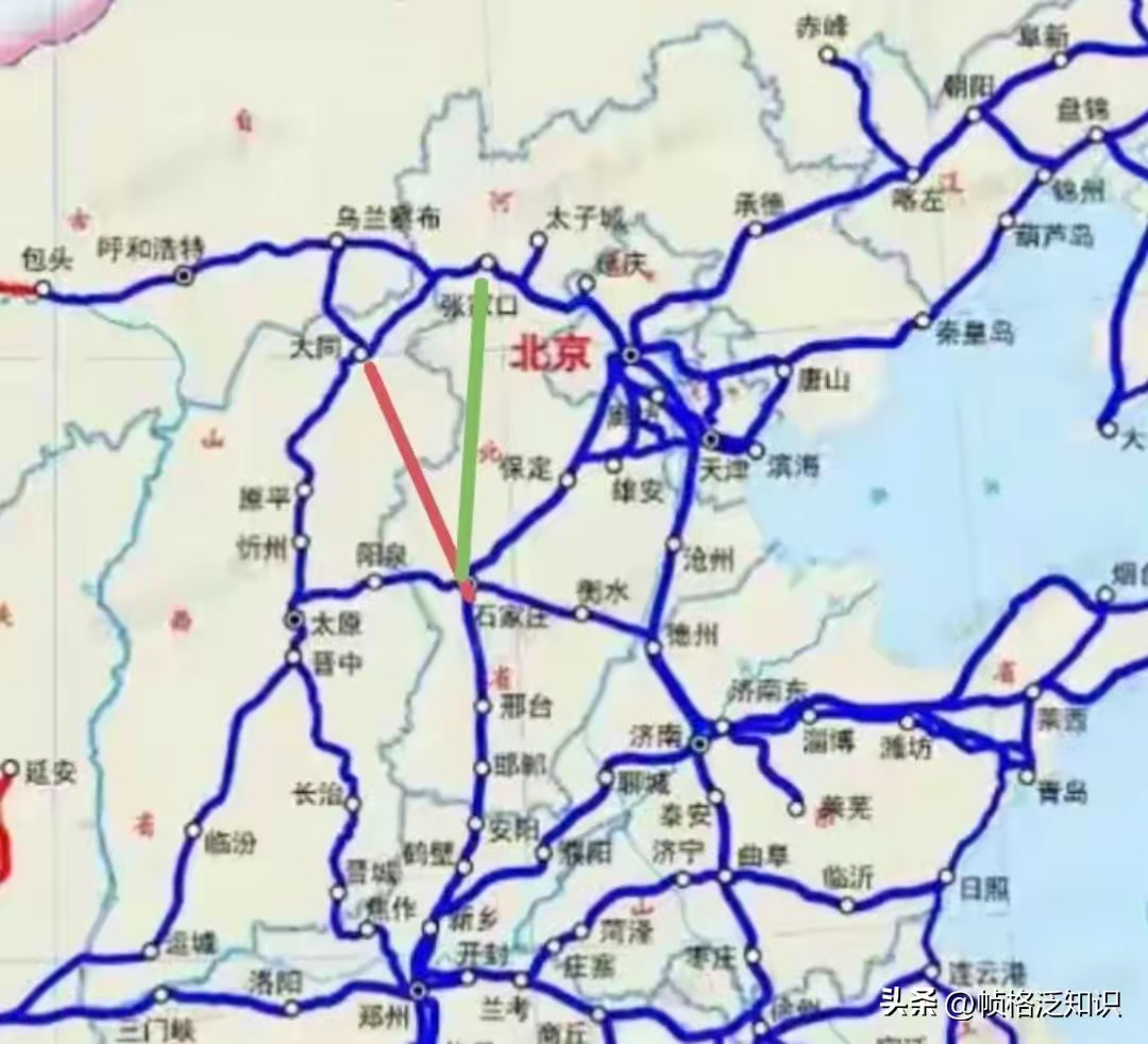 作为河北省两大重要城市,目前仅依赖普速列车和绕行北京的高铁线路