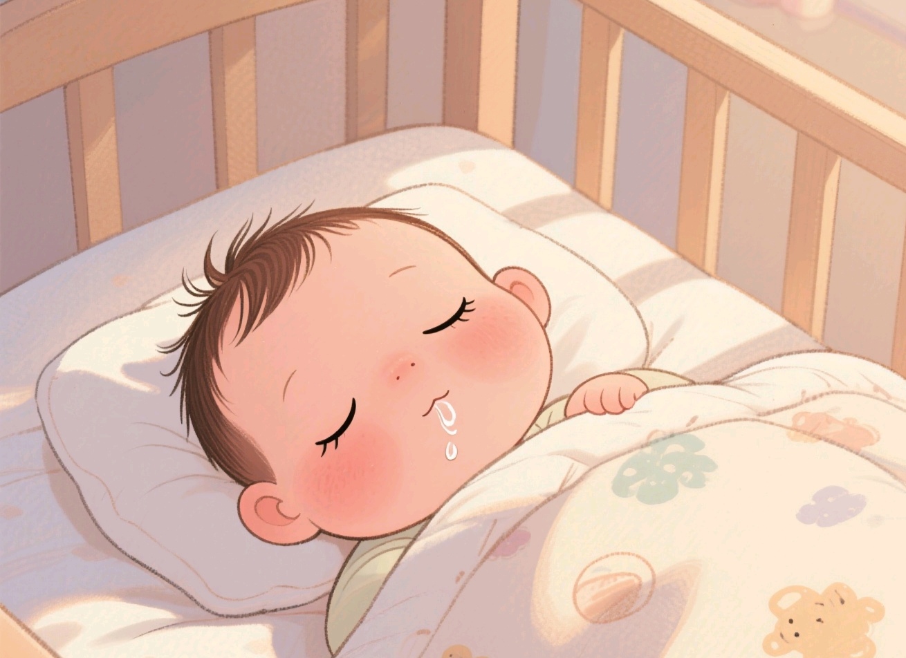 宝宝睡觉流口水,可能隐藏的几大健康危机