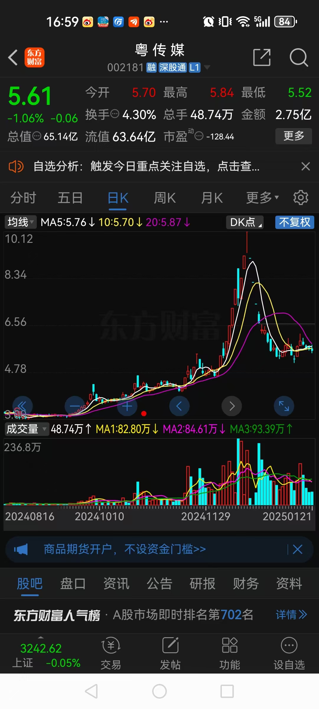 东风科技股票(东风科技股票代码)
