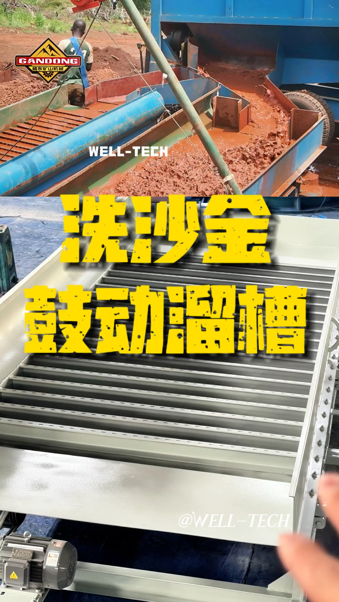 鼓动溜槽老挝洗沙金选矿视频,细颗粒金沙金用什么设备回收效果好