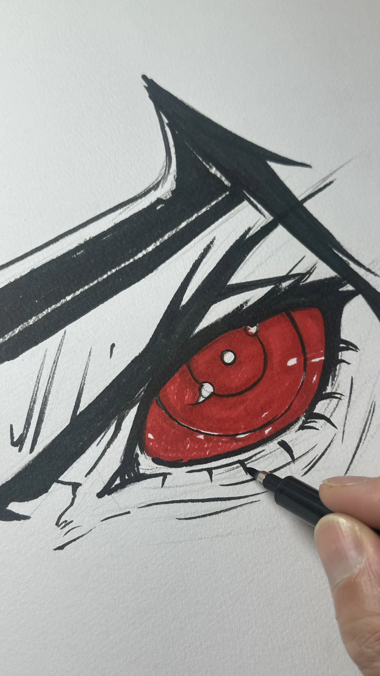 这个轮回眼画的帅不帅