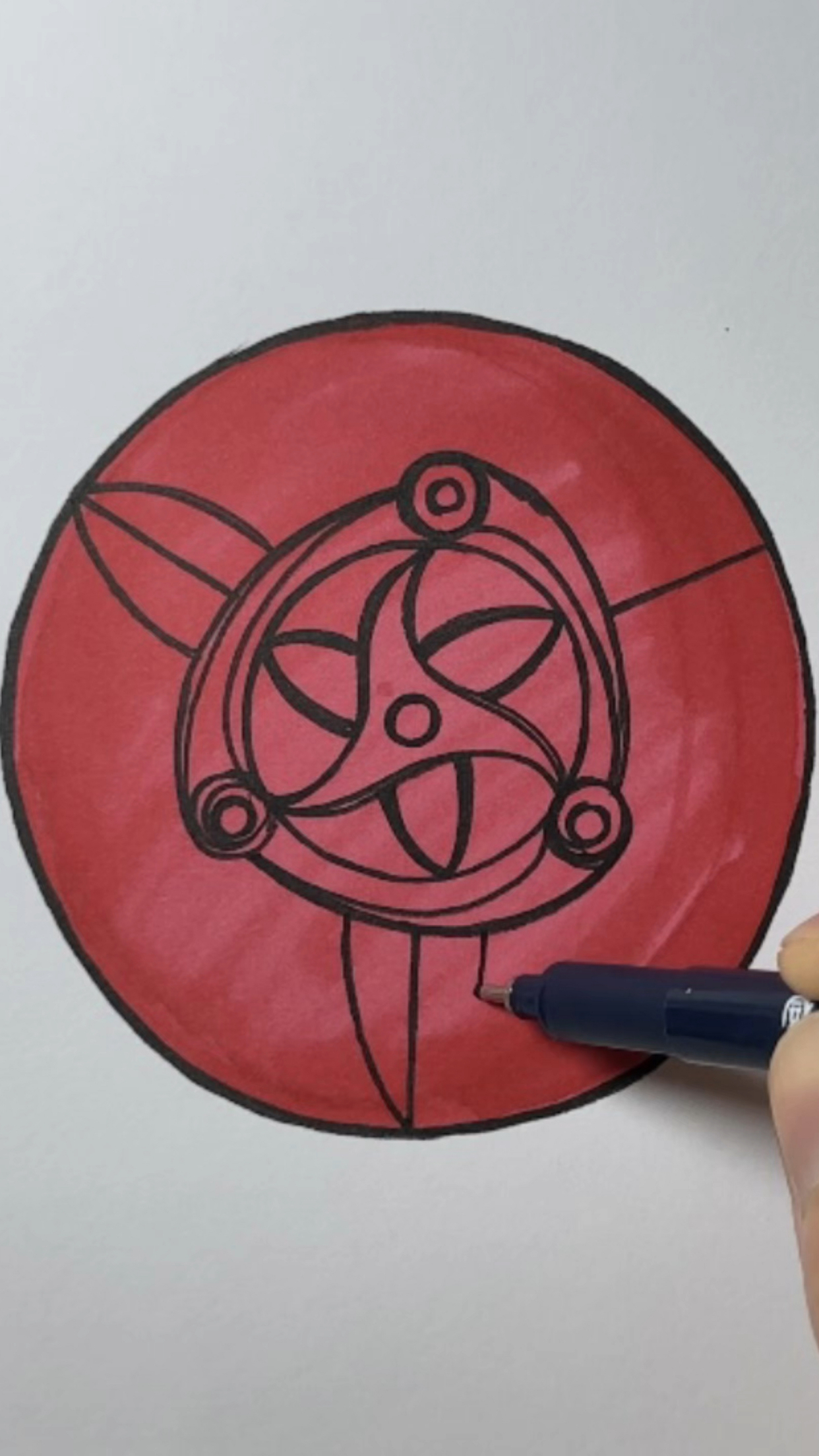 绘画最强的写轮眼简单画法