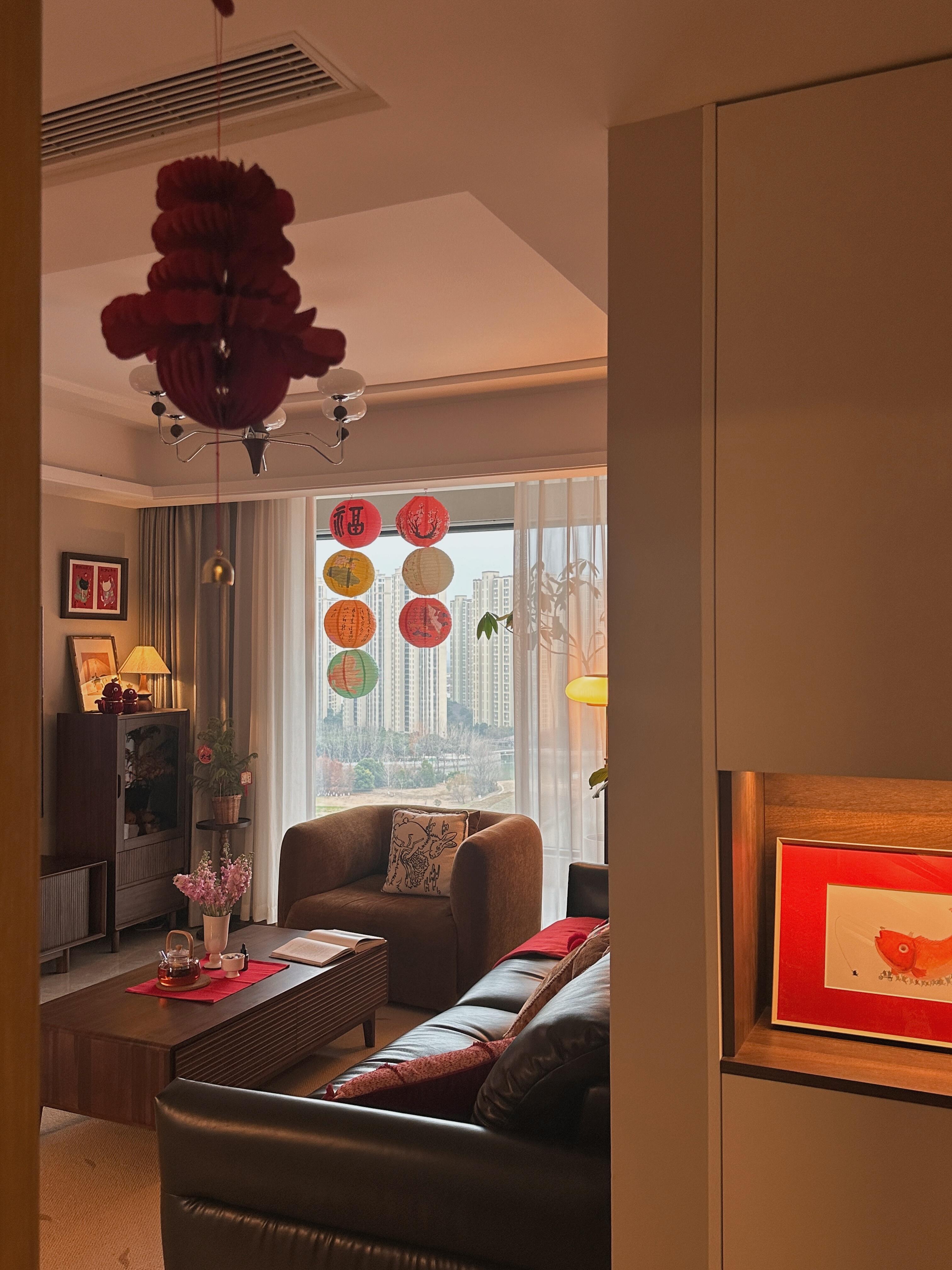 开始期待新年了 不知不觉新年真的快到了, 给家里简单布置了一下 增添