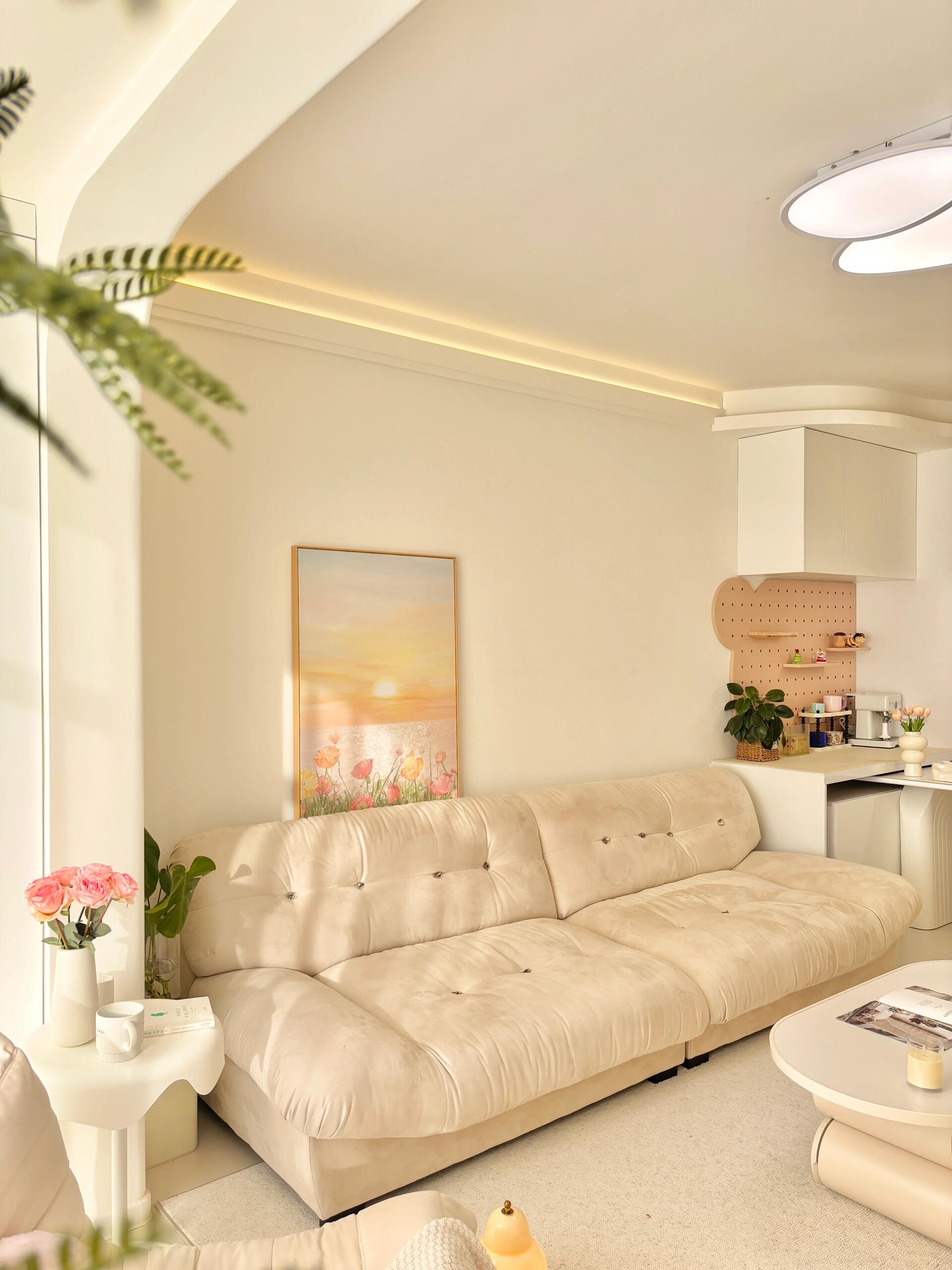 个人见人夸的小家 关于我家: 建面89,套内71,2室1厅1厨1卫 客厅开间3