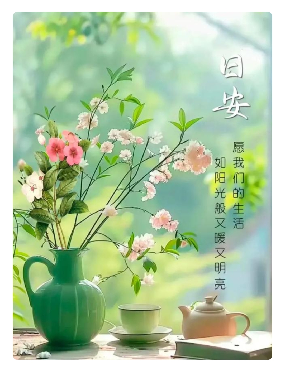 在这个繁花似锦绿意盎然的季节里愿