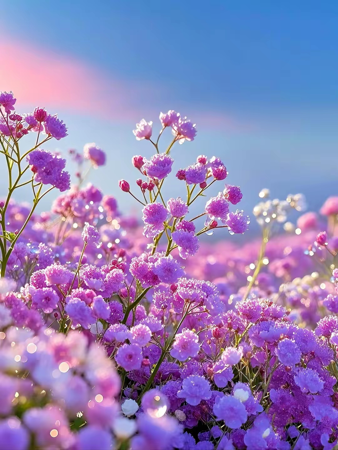 超美的紫色满天星!