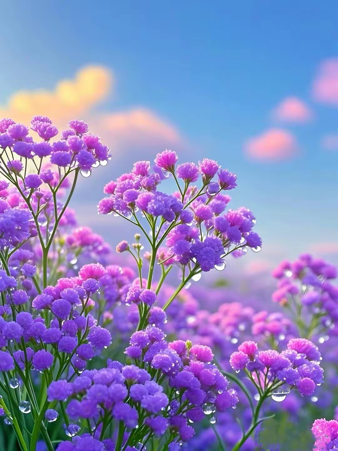 超美的紫色满天星!