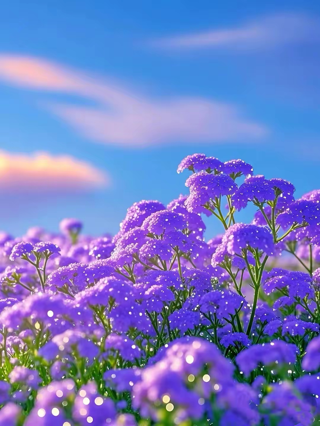 超美的紫色满天星!