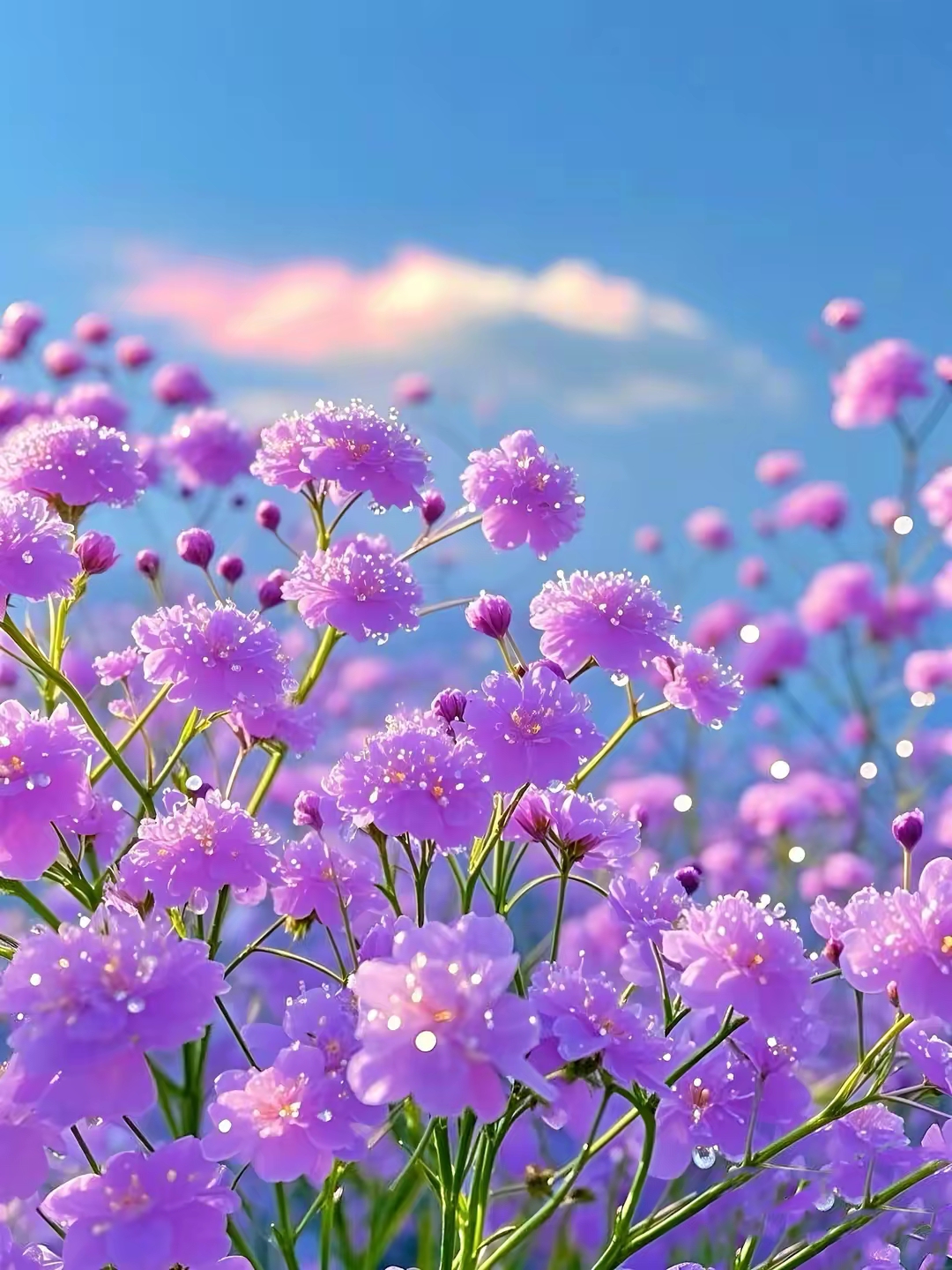 超美的紫色满天星!