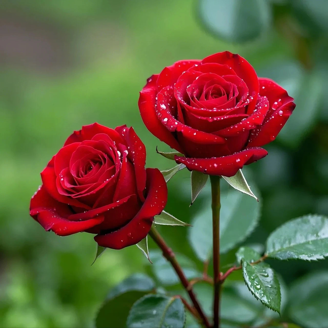 玫瑰,大自然中的娇艳,娇艳欲滴,绚烂多彩,从热烈的鲜红到温柔的粉白