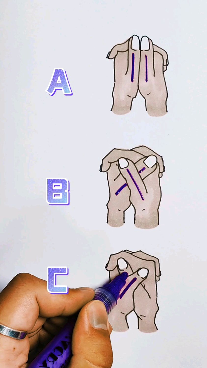 双手交叉,下意识您是什么姿势?