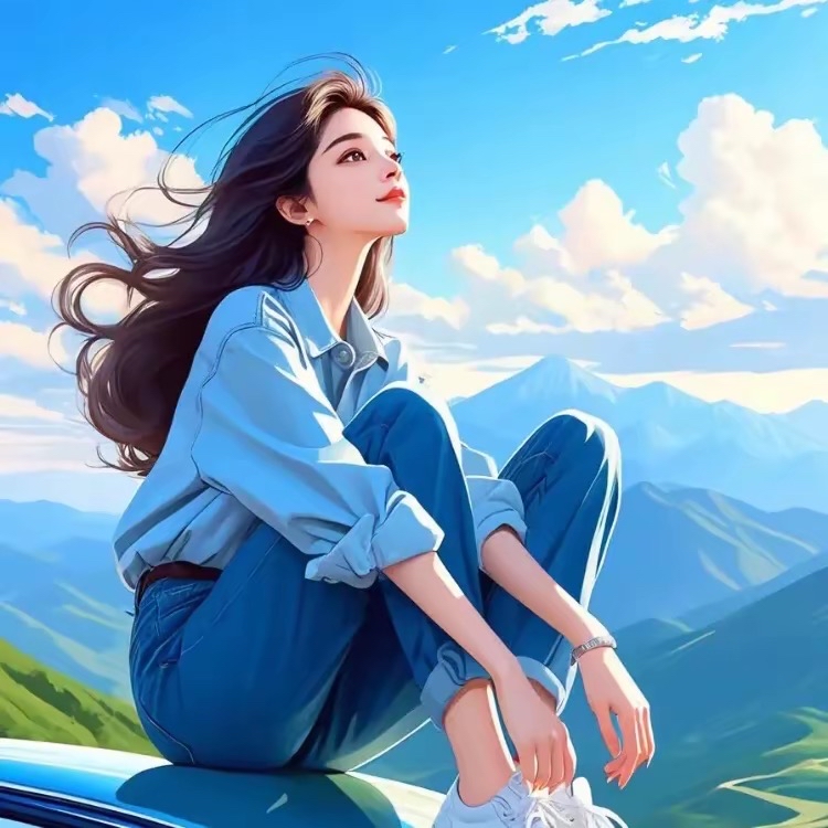 这也太美了吧!积极阳光 女生头像