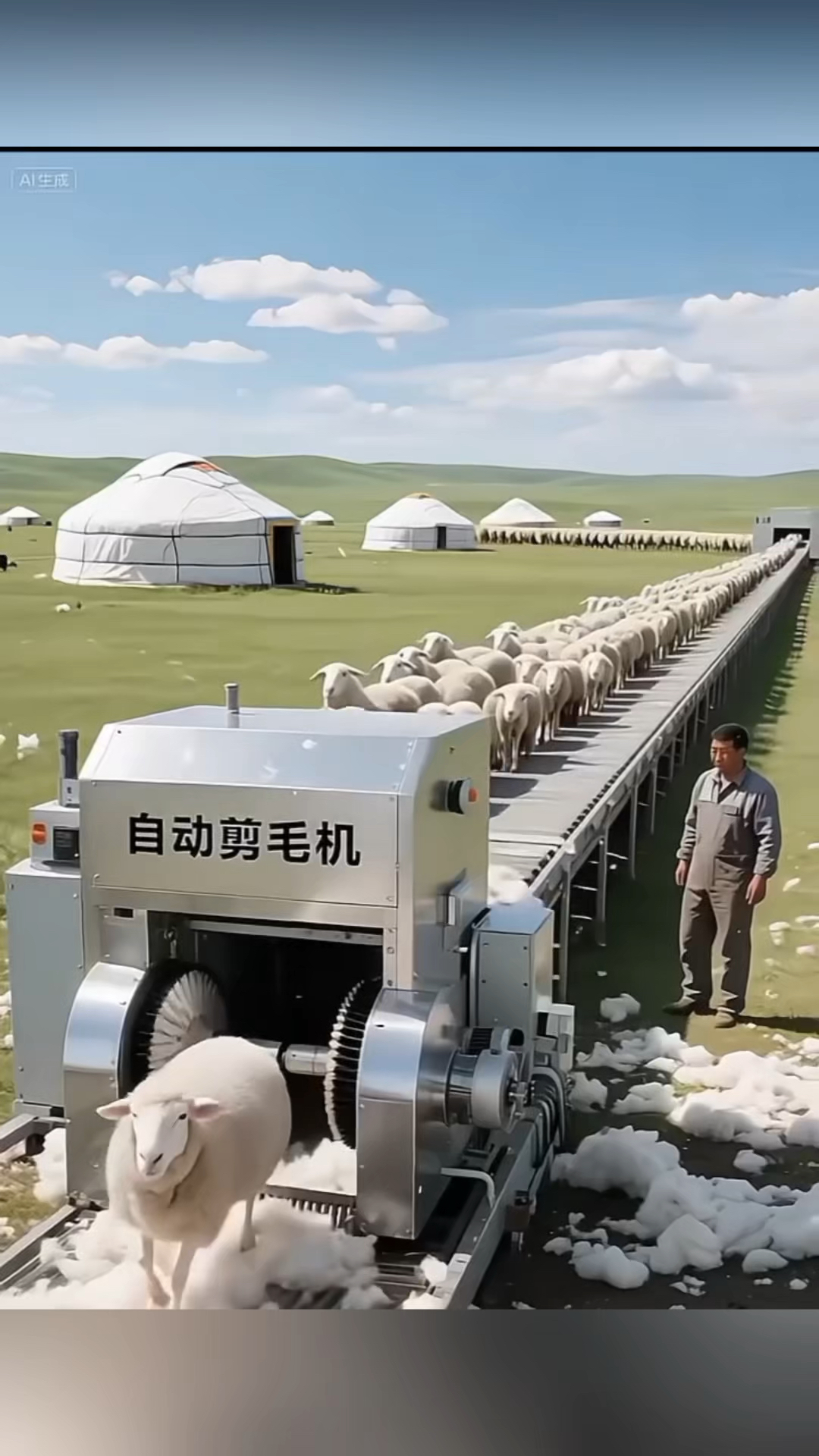 现在有了自动剪毛机