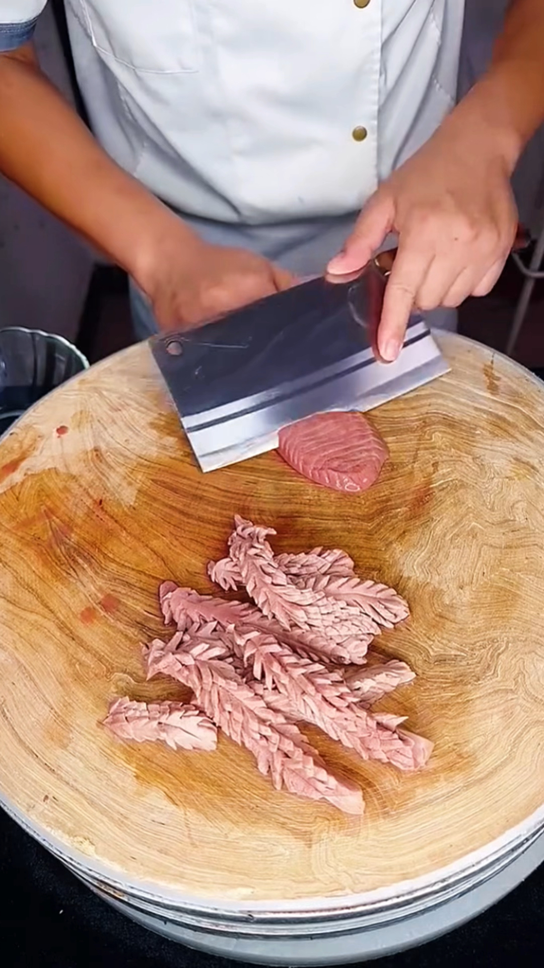 快速改刀腰花的方法