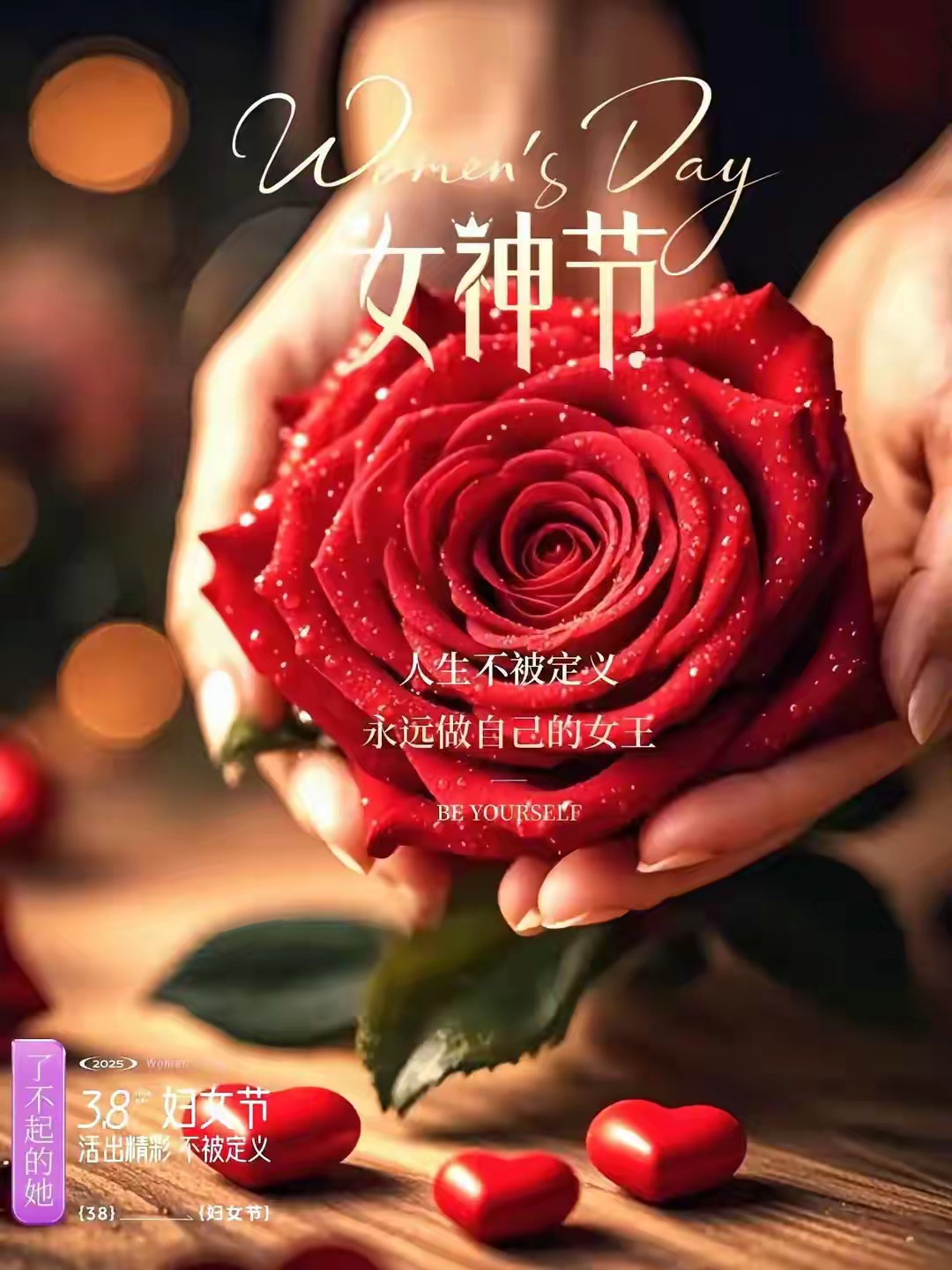 8三八女神节,愿你笑口常开,好运连连