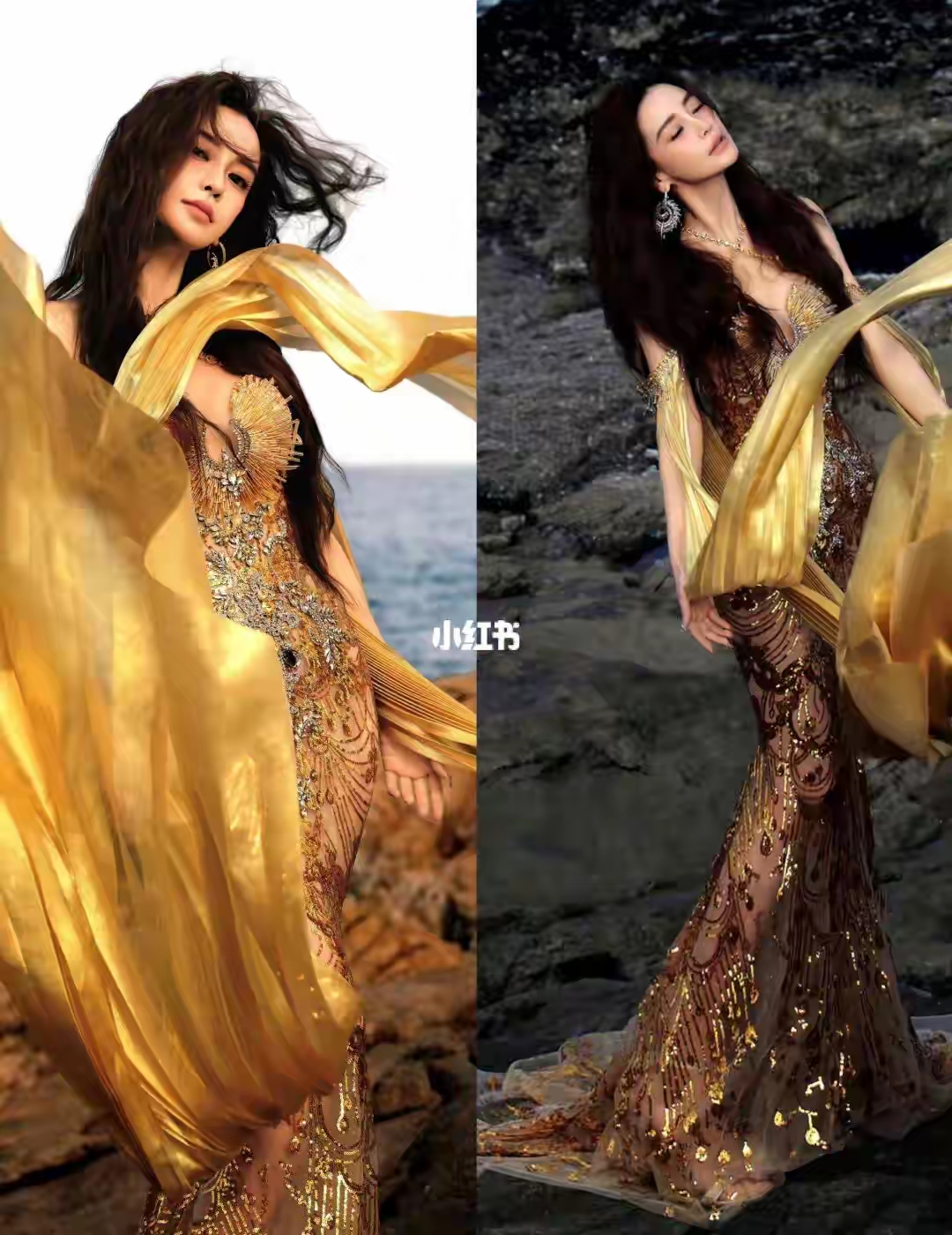 五一放个假 angelababy 今日杂志大片通勤装和礼服高定都还得是她