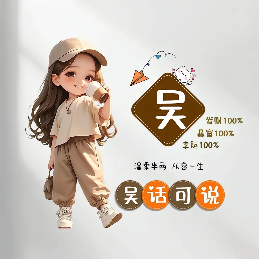 而趣味姓氏头像,则是将这深厚的姓氏文化与现代创意相结合