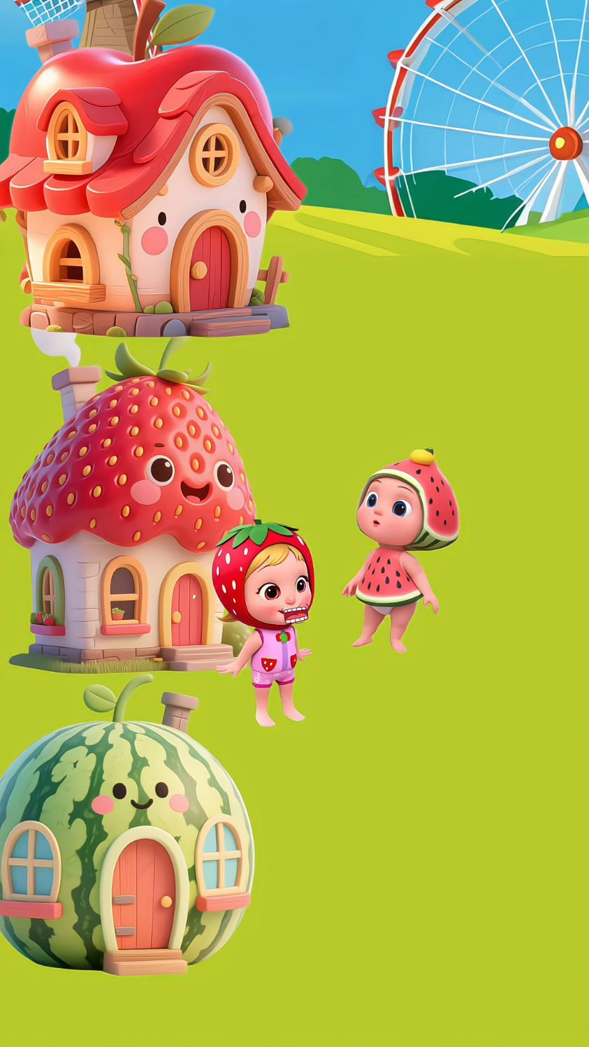 小朋友们的水果房子