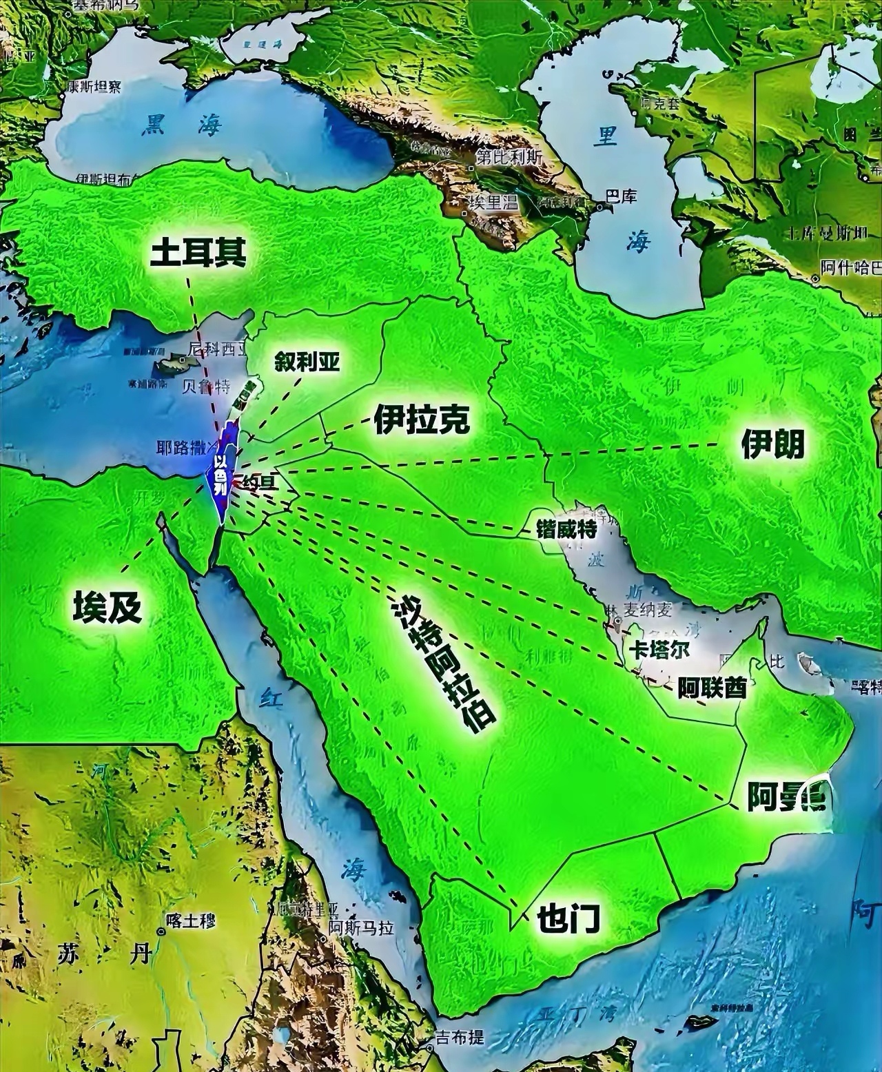 仅28万平方公里的土地能孕育出发达国家吗? 当以色列的国土面积还不