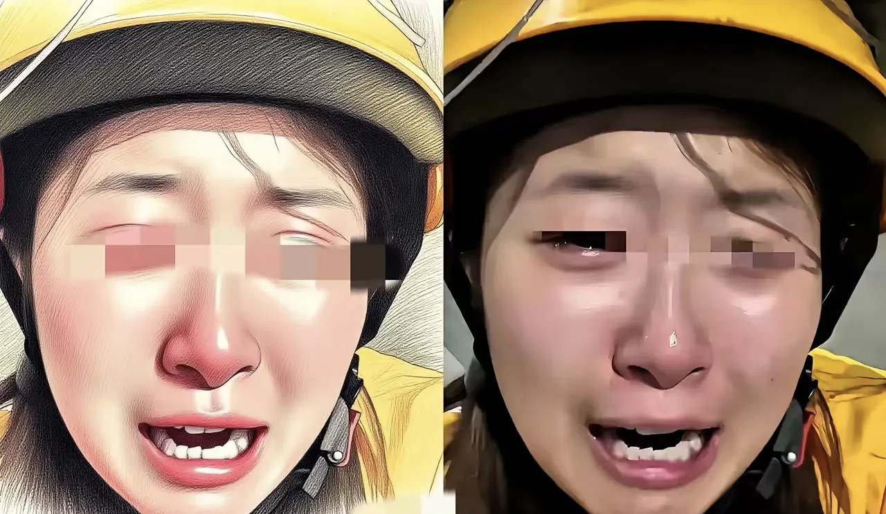 山东女外卖员边哭边自述: 初中辍学打工, 一天干12小时才 挣200,除去