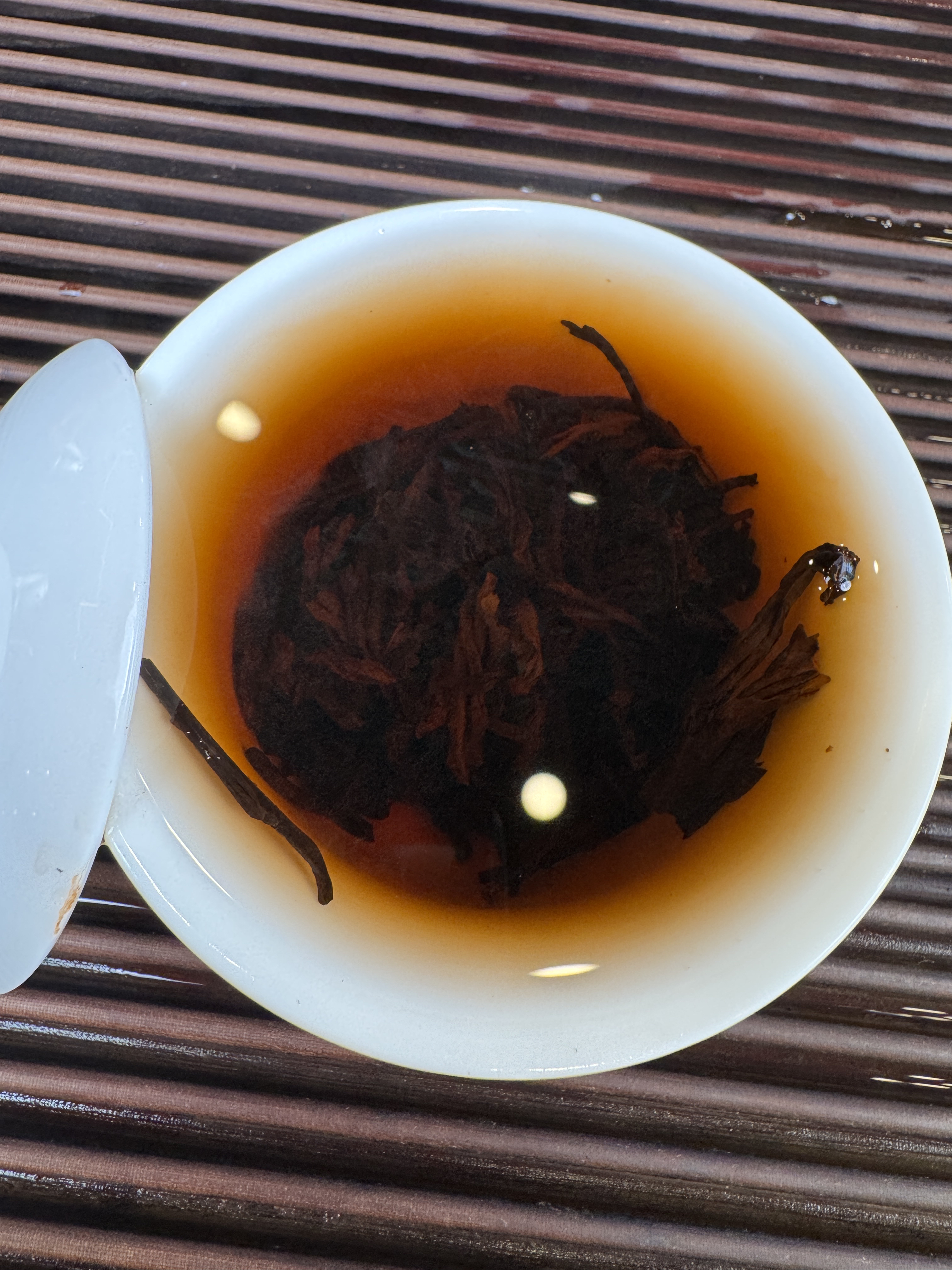 今日份好茶老曼峨熟茶 汤色浓郁透亮口感醇厚饱满甜润