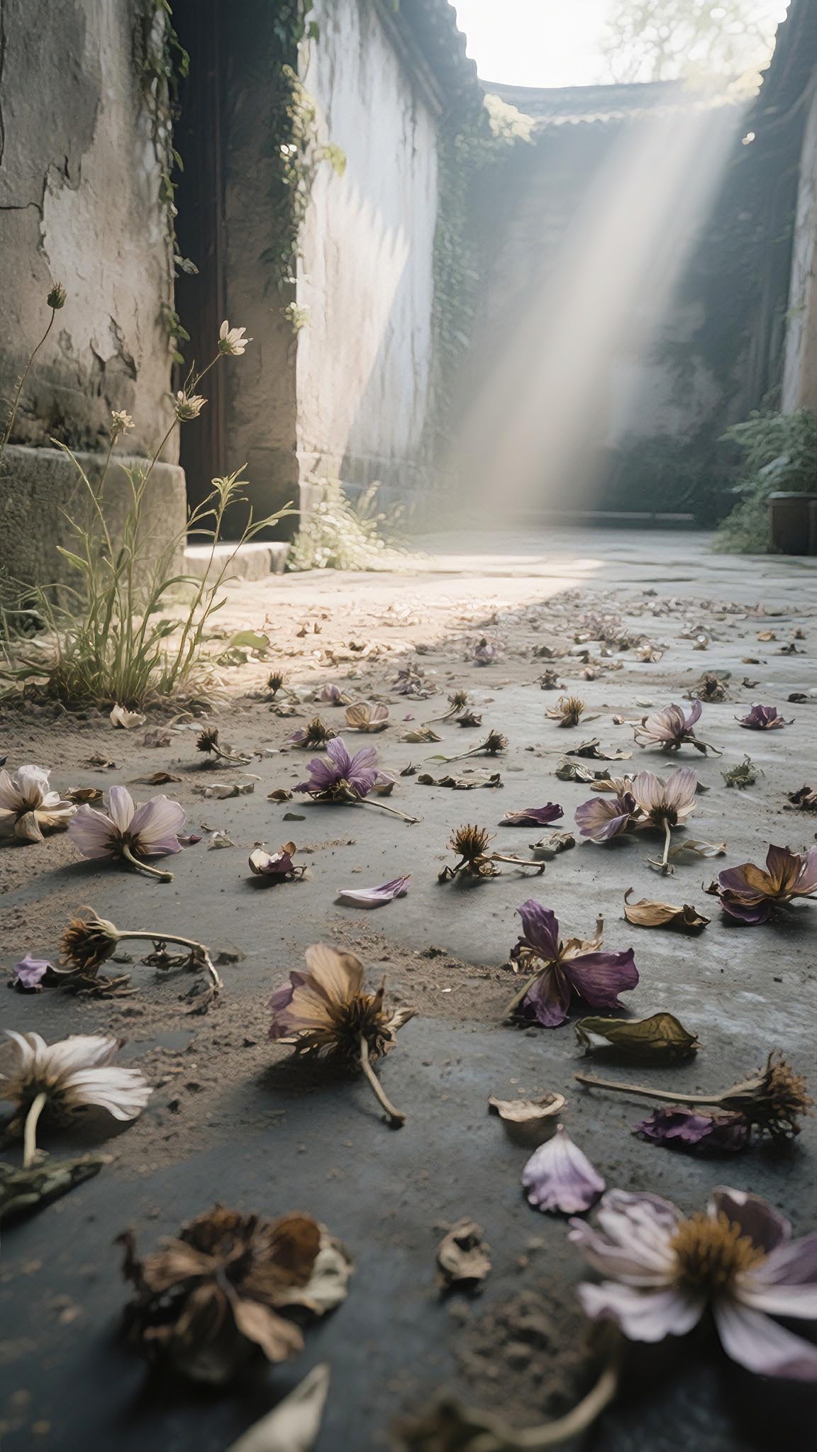 文笔挑战 上联:残花满地无人扫 下联:?