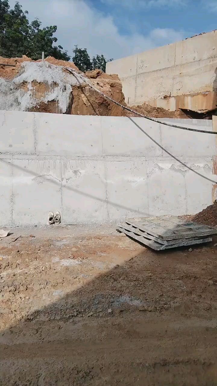 挡土墙施工现场实拍