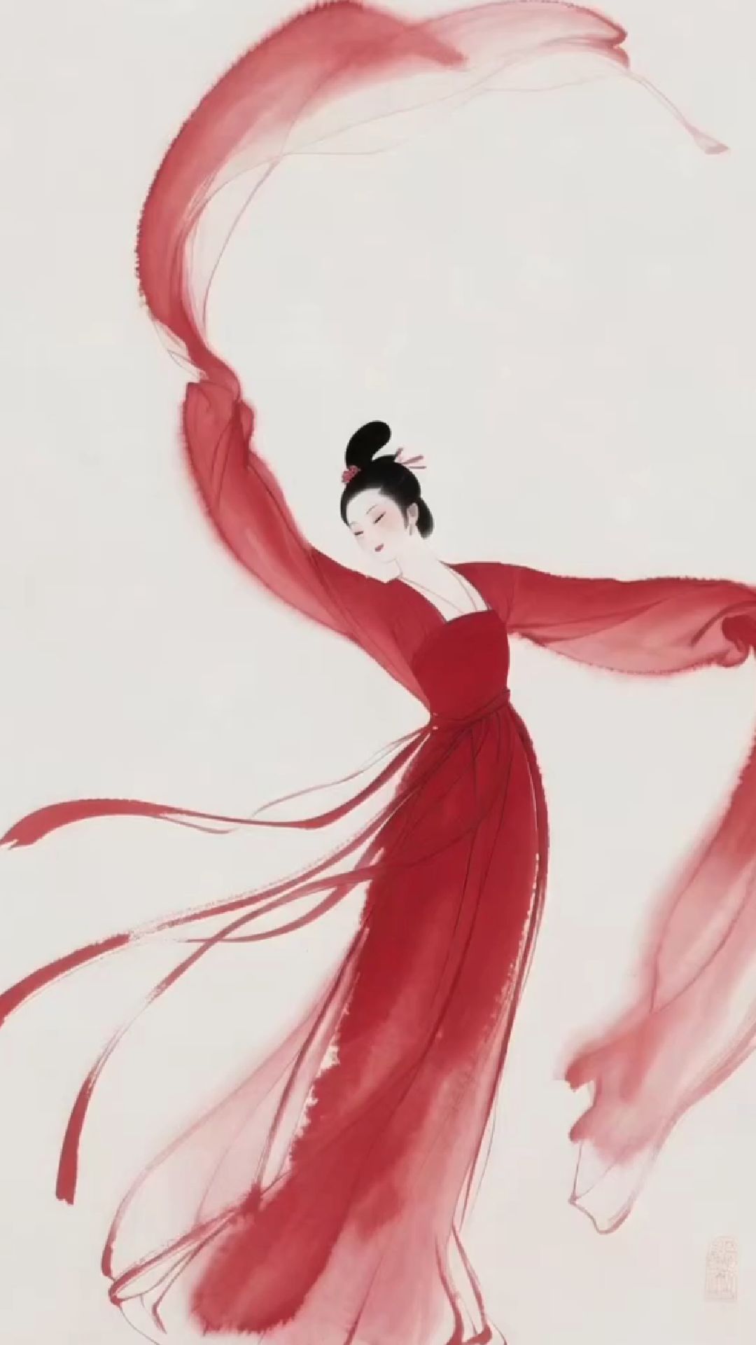 古风水墨画中舞!