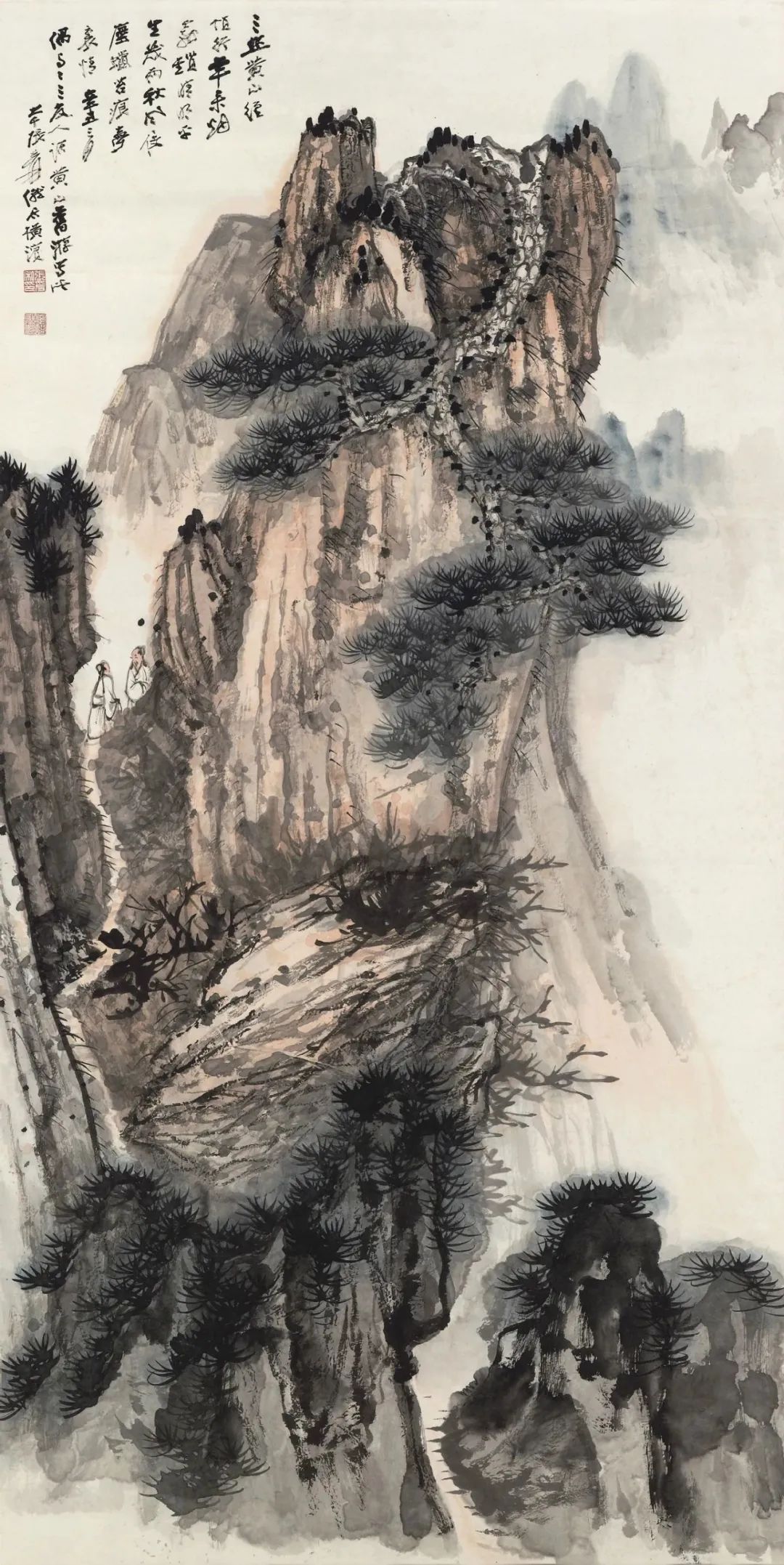 著名画家张大千山水作品鉴赏