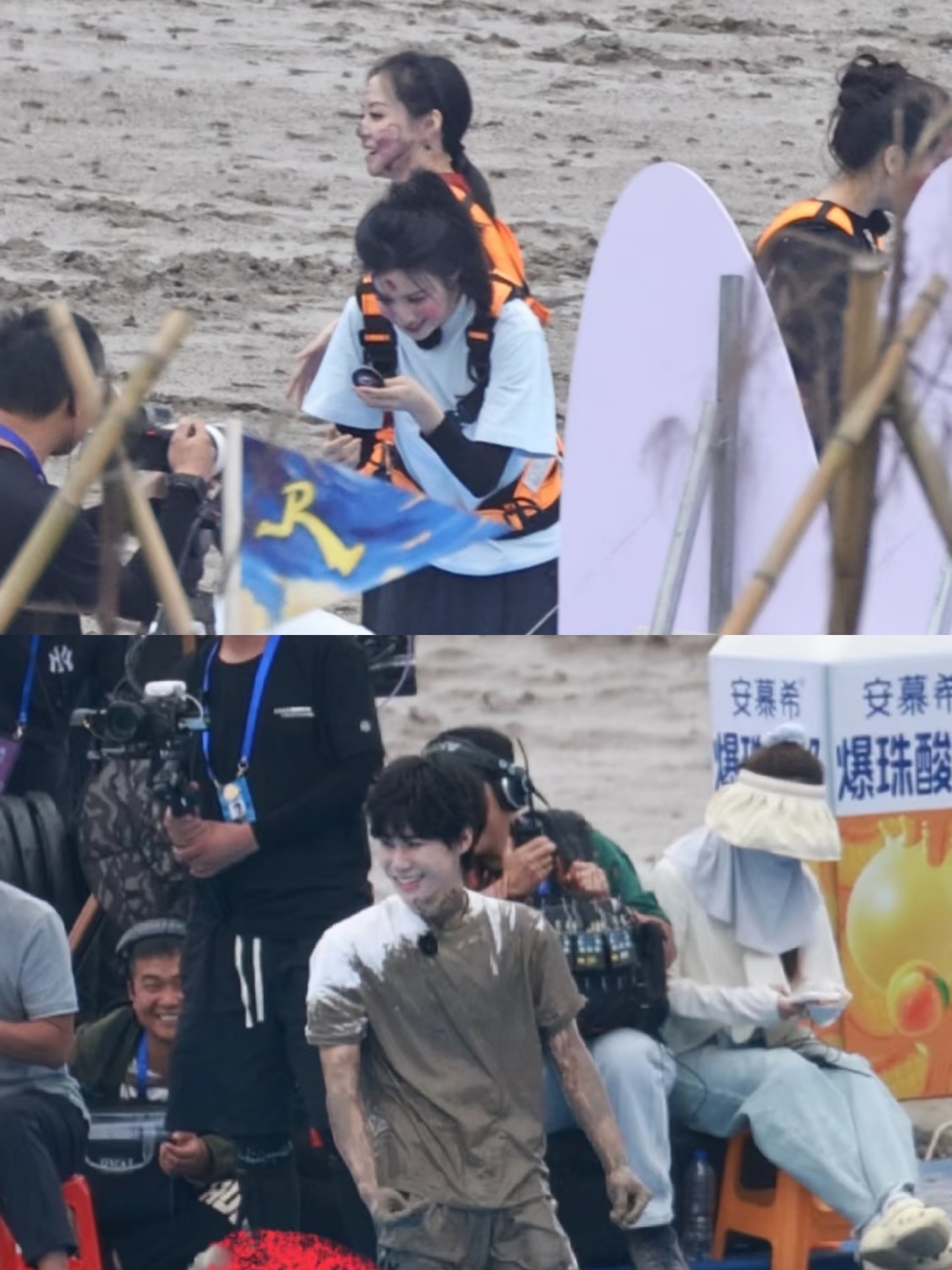 第四轮录制正在录制中这一期有泥潭大战大家都玩的好开心很拼啊