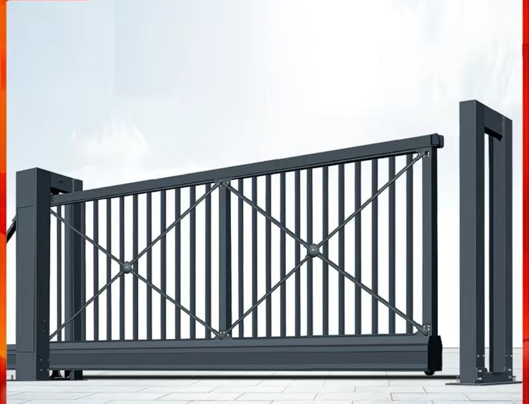 河西区不锈钢电动伸缩门安装,平移门维修,伟业单位大门厂家