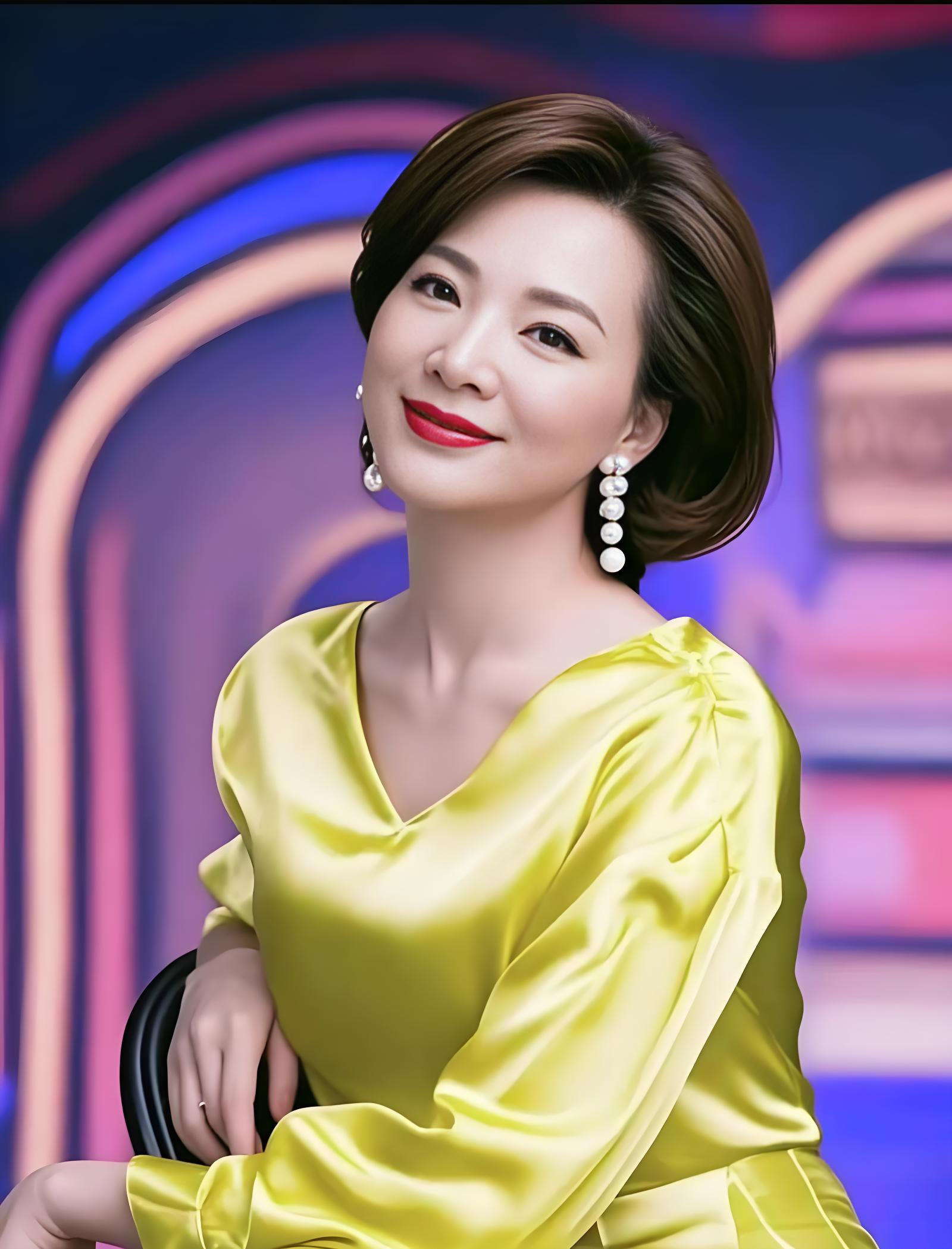 一场企业家联谊会的后台化妆间里,董卿正对镜整理妆容