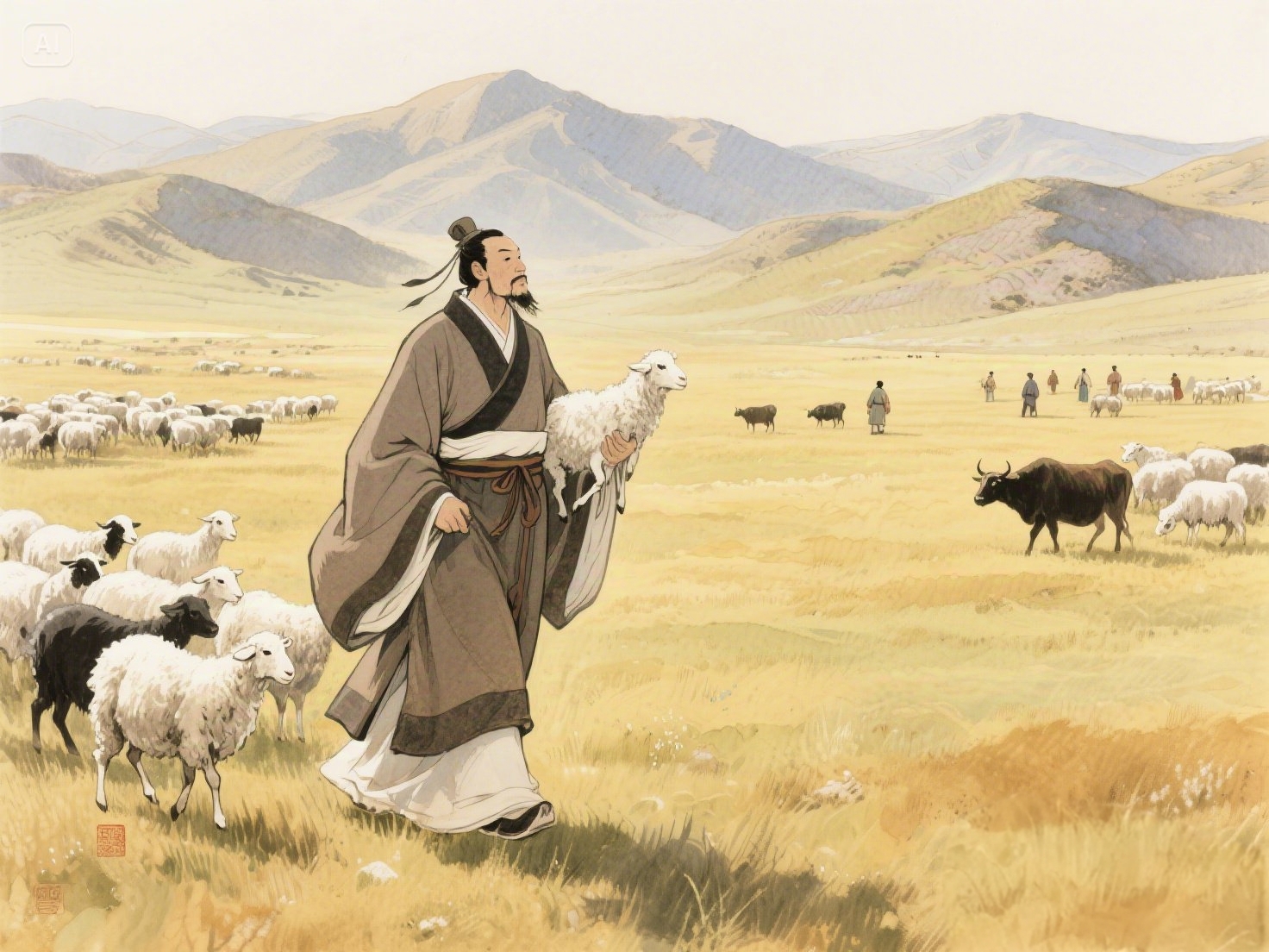 北海孤节:苏武牧羊的精神考古与文明基因传播正能量