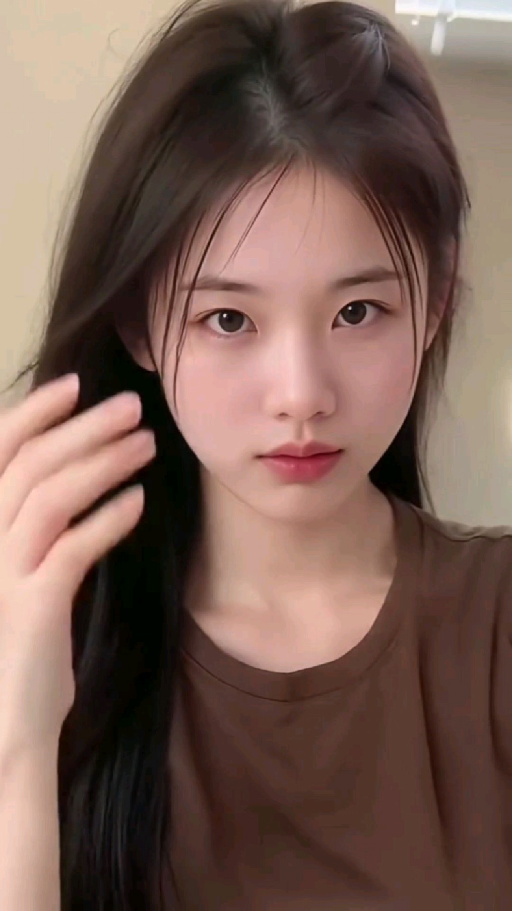 高颜值清纯美女甜美风小姐姐素颜自拍高清