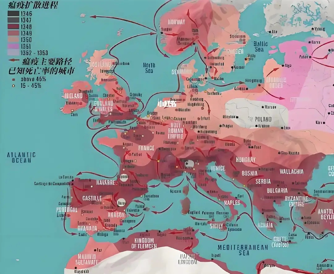 中世纪欧洲黑死病有多恐怖?6年死亡2500万人,街道堆满尸体