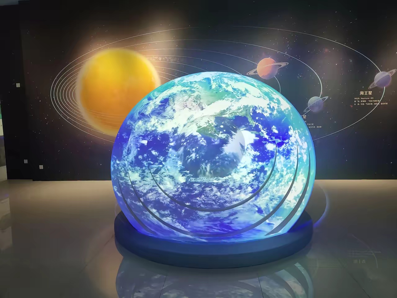 下的工作分给其他人,技术江西省科技馆生命之球的图片玻璃钢发光地球