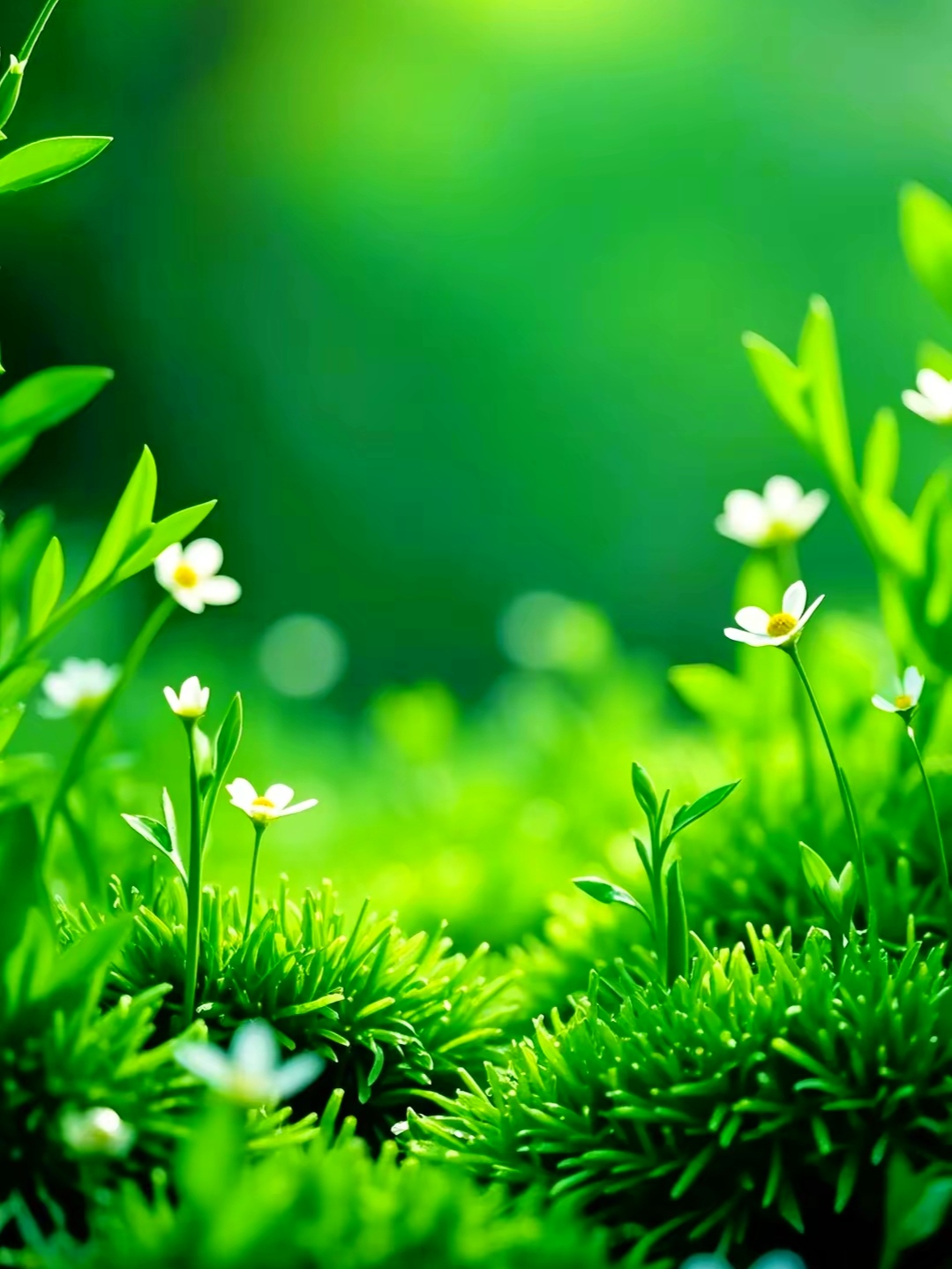 舒缓眼睛疲劳,高清绿色护眼壁纸